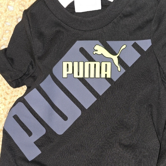 Puma Kids' Black and Neon Yellow Outfit 3/6 M - Picture 7 of 8